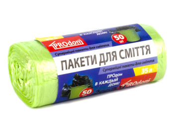 Мусорные пакеты 35л. "Prodom" 50шт 20364