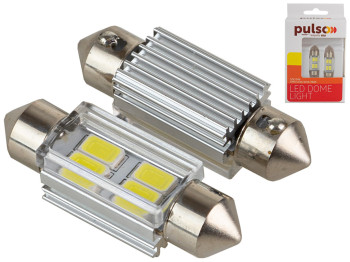 Лампа Pulso софитная LED SV8.5 T11x36мм, 4 SMD-5730, 9-18v, 130Lm (цена за 2шт) (LP-62036)