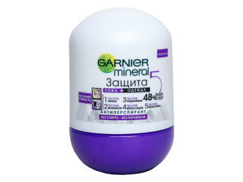 Дезодорант-антиперспірант кульковий Garnier Mineral "Захист 5 весняна свіжість" для тіла 50мл