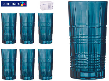 Набор высоких стаканов Luminarc Dallas London Topaz 380мл (цена за набор 6шт) 40671