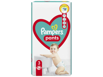 Подгузники-трусики Pampers, одноразовые, размер 3, 6-11кг, 56шт