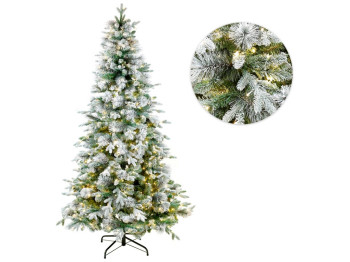 Елка искусственная Снежная королева, 228см, 700 LED, свет - тёплый белый, адаптер для помещений