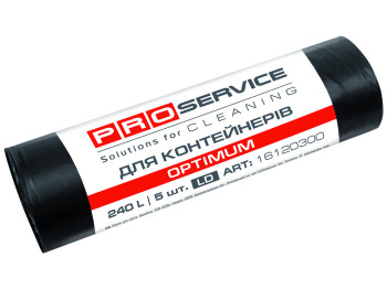 Пакеты для мусора PRO service Optimum черные 240л 5шт 16120300/16120304