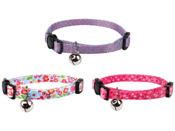 Нашийник для кішок Nobleza, поліестер, XS, 20-30см, 3 кольори, (ціна за 1шт)