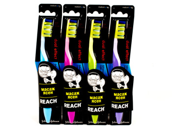 Зубна щітка Reach "Dual Effect" середня жорсткість