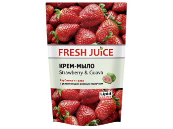 Крем-мило рідке Fresh Juice дой-пак "Strawberry&Guava" полуниця і гуава 460мл
