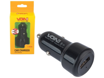 Автомобильное зарядное устройство VOIN C-36209, 1USB (12/24V - 5V 3,0A)