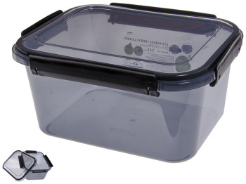 Контейнер универсальный Ал-Пластик Limited line прямоугольный черный 21,7х17х10,5см 2,4л