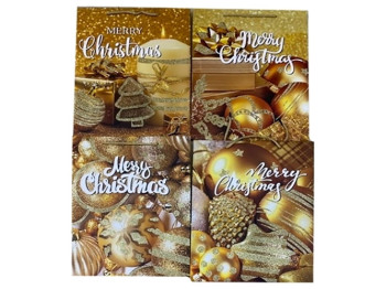 Пакет новорічний паперовий L Christmas toys, 44x31x12см