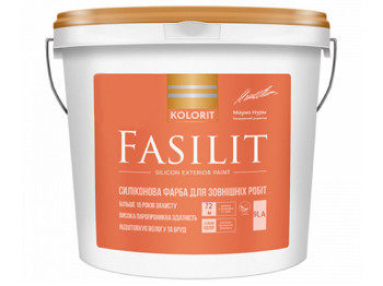Краска фасадная силиконовая Kolorit Fasilit (база LA) 9л