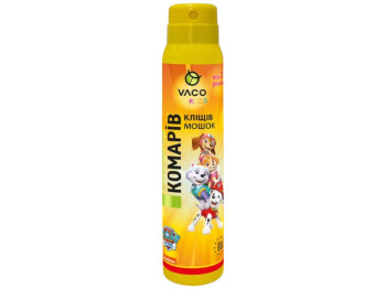 Спрей Vaco Kids Paw Patrol от комаров, клещей и мошек, для детей от 2 лет, до 5 часов, 100мл