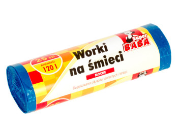Мусорные пакеты 120л. "Super Baba" 25шт.