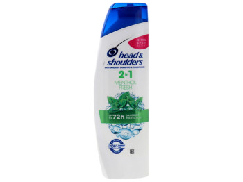 Шампунь и бальзам-ополаскиватель Head&Shoulders Свежесть ментола 2в1 против перхоти 225мл