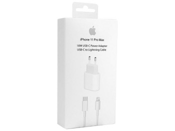 Мережевий Зарядний Пристрій Apple PD18W iPhone 11 Pro Max 1:1 Колір Бiлий