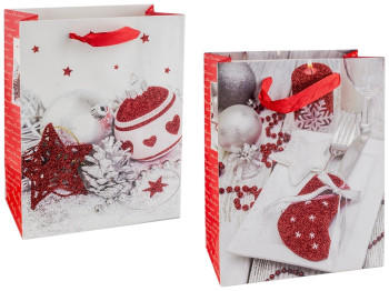 Пакет подарунковий паперовий "Christmas Gift" 18х10х23см
