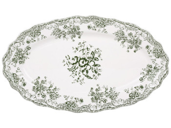 Блюдо овальне порцелянове Vintage Rose, 36×21см