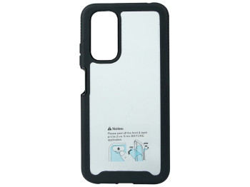 Чехол Shockproof Black Frame+ Transparent Back для Xiaomi Redmi Note 11/11s 4G Цвет 18, Black