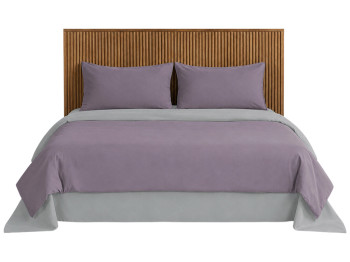 Комплект постельного белья Soho, семейный, Purple, Light gray, 150х200 см, 5 предметов