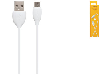 Кабель USB Borofone BX19 Benefit Micro М'ята упаковка, Білий