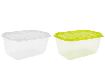 Пластиковый пищевой контейнер Пикник с крышкой, 1100мл, 19,5×13,5×18,5 см