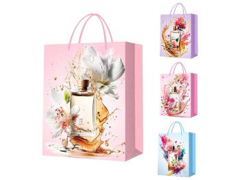 Пакет подарочный бумажный M Perfume, 26x32x10см