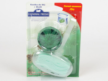 Освежитель для унитаза блок "General Fresh" + таблетка лес Blue 40г