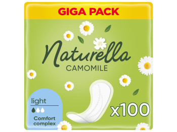 Прокладки ежедневные Naturella Camomile Light, с ароматом ромашки, 1 капля, 100шт