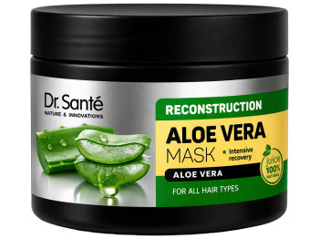 Маска для волосся Dr.Sante Aloe Vera Реконструкція, з алое віра, оліями та кондиціонером, 300мл