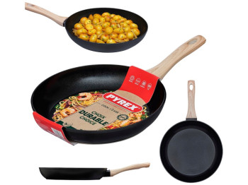 Сковорода Pyrex Cook&Care, алюминий, керамическое покрытие, 30см, цвет черный