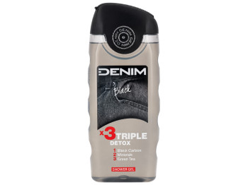 Чоловічий гель для душу Denim Black Triple Detox, 250мл