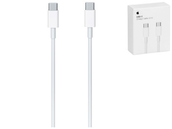 Кабель USB Apple Type-C to Type-C 1:1 Мятая упаковка Цвет Белый