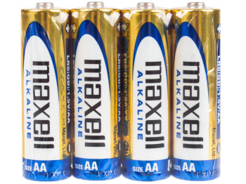 Батарейка Maxell Alkaline, 1.5V, AA, LR6 алкалінова (ціна за спайку 4шт) 163013
