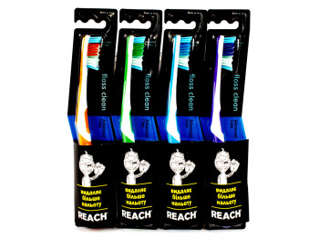 Зубна щітка Reach "Floss Clean" жорстка