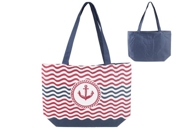 Сумка пляжна Одеса з ручками, на блискавці (колір синій) 47х13х34см