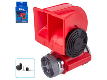 Сигнал пневматический VITOL, CA-1424, 24V, красный