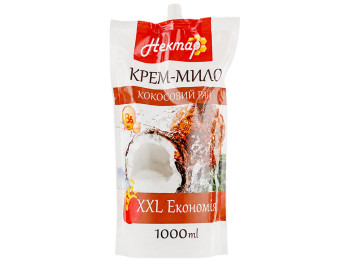 Крем-мыло Нектар, кокосовый рай, 1л