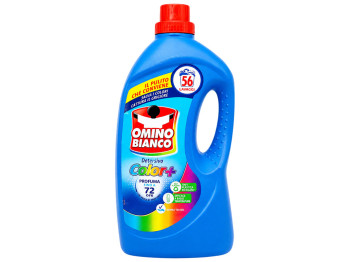 Гель для стирки цветных вещей Omino Bianco Color+ концентрированный, 56 стирок, 2,24 л