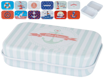 Коробочка-шкатулка металлическая 7,8х5,5х2см