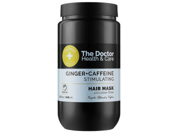 Маска для волосся The Doctor Health&Care Стимулююча, з імбиром, кофеїном та кокосовим маслом, 946мл