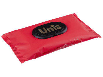 Вологі серветки Unis Perfume Red антибактеріальні 24шт з клапаном