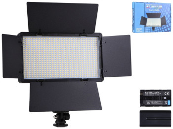 Лампа LED Camera Light 29см (E-600) Battery Цвет Черный