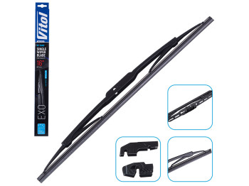 Щетка стеклоочистителя каркасная VITOL EXO 16", 40см (VK-16400)