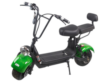 Електроскутер Rooder Citycoco Light, 1000Вт, 48v 12ah, безщітковий мотор, колір зелений