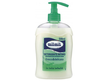 Мыло жидкое для интимной гигиены MILMIL антибактериальное, с дозатором 500мл