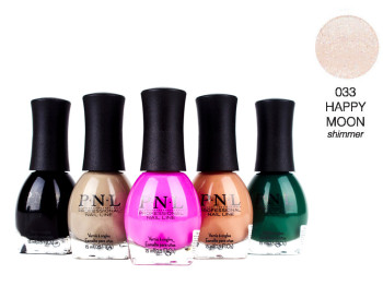 Лак для ногтей P.N.L №033 HAPPY MOON Shimmer 15мл