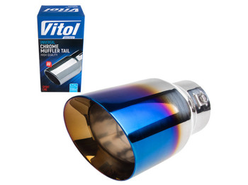 Насадка на глушитель VITOL НГ-1013-BL, вход D76мм, длина 178мм, выход D102мм