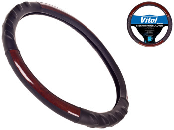 Чехол на руль HU 100107 BK XXL (43-46см), черный