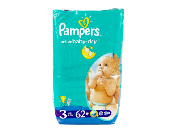 Подгузники Pampers "Active Baby Midi" (4-9 кг) 62шт