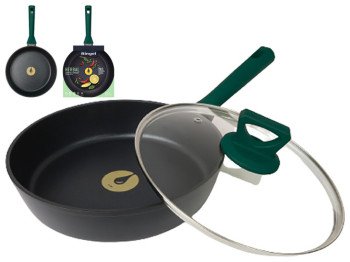 Сковорода глубокая Ringel Herbal, 24см, с крышкой, 6900068068438