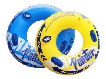 Надувне коло для плавання, ПВХ, з ручками, 80см